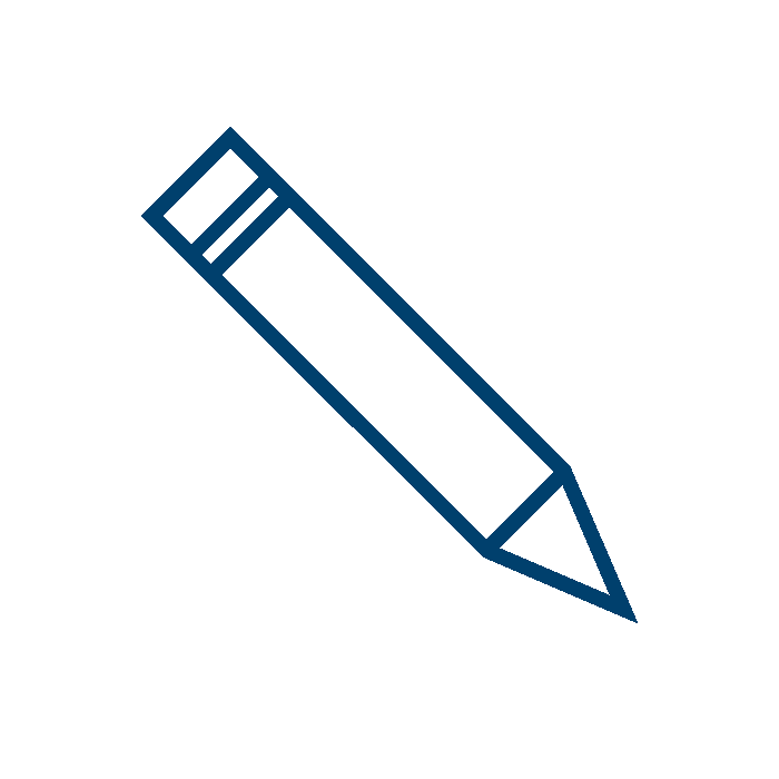 Pencil icon - diploma of business